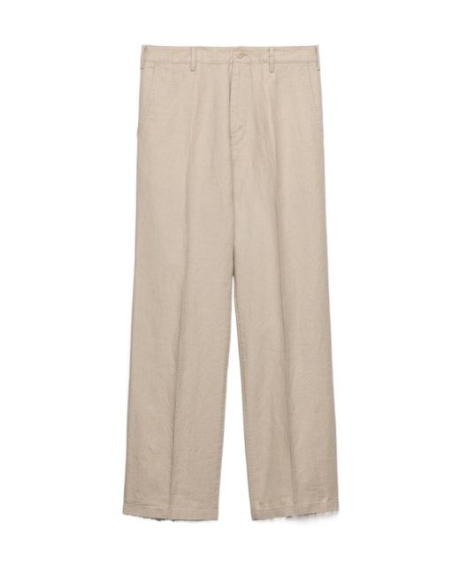 Prada Natural Linen Pants for men