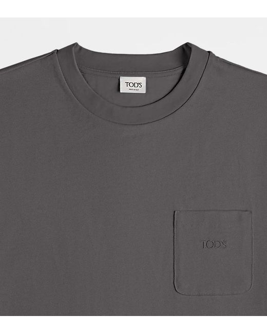 Tod's Gray Crew Neck T-Shirt for men