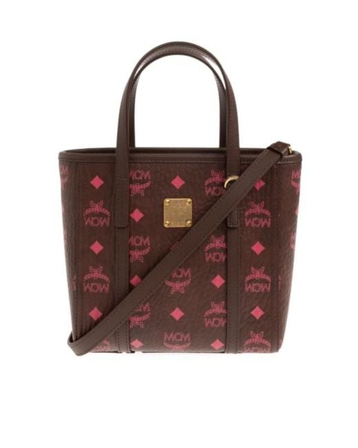 MCM Brown Toni Double-Handle Shoulder Bag