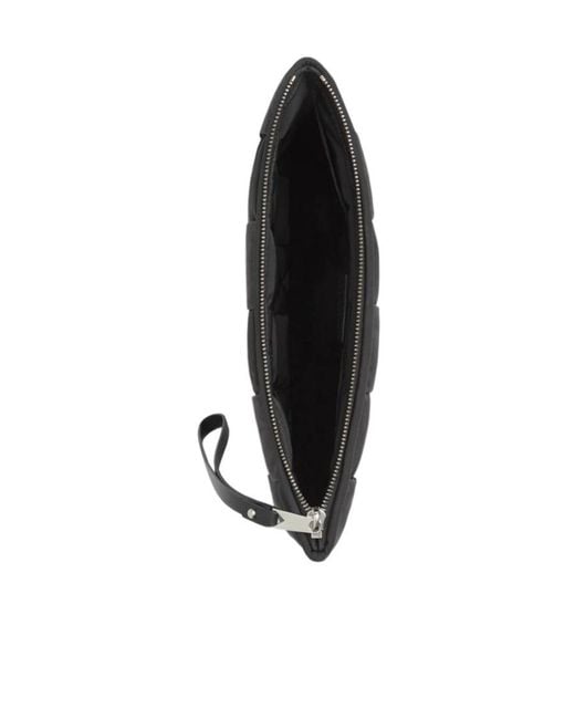 Bottega Veneta Black Cassette Small Flat Pouch for men