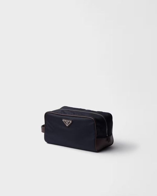 Prada Blue Speedrock Re-Nylon Pouch for men