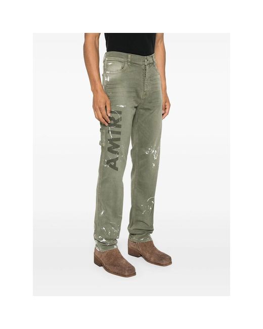 Amiri Green Denim for men