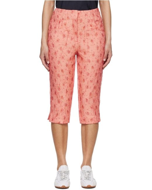 Ganni Multicolor Capri Trousers