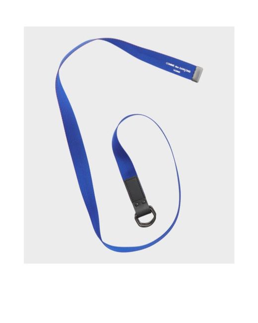 Comme des Garçons Blue Logo Belt for men