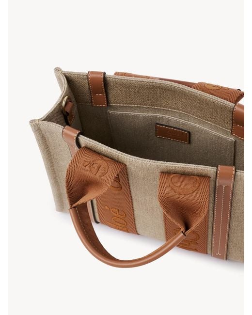 Chloé Brown Chloé Woody Small Tote Bag