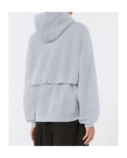 Sportmax Gray Hooded Sweatshirt