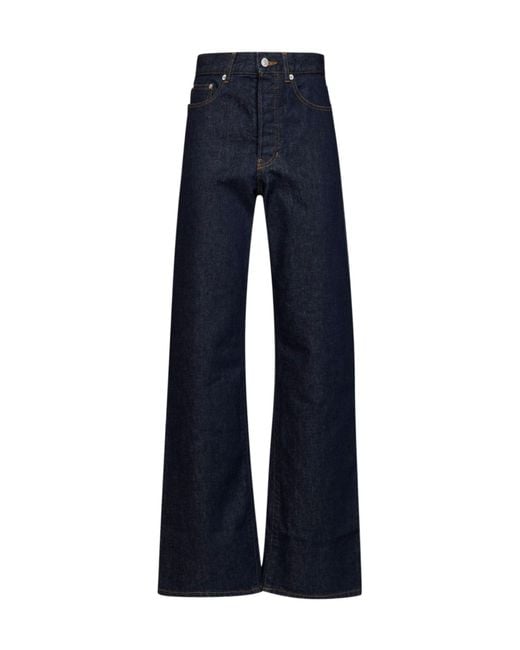 Dries Van Noten Blue Belt-Loop Jeans