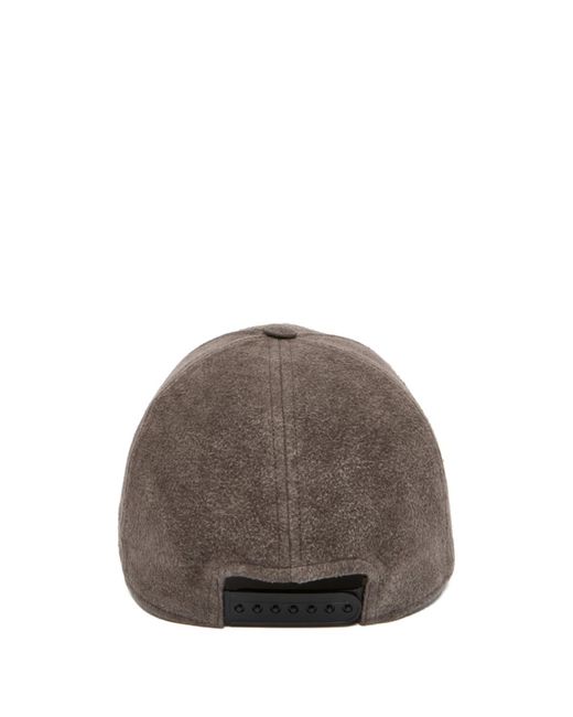 Rick Owens Brown Concordians Baseball Cap for men