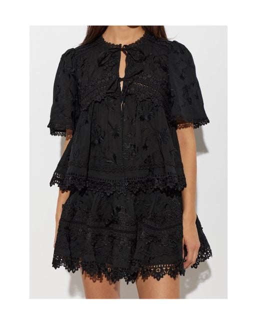 AllSaints Black Short-Sleeved Shirt