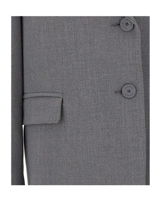 Kaos Gray Single-Breasted Blazer
