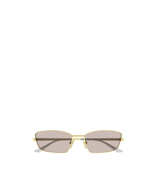 Gucci White Full Frame Sunglasses