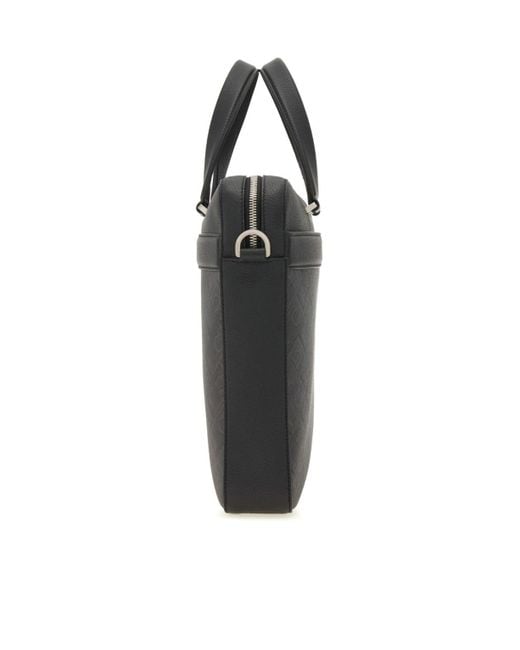 Ferragamo Black Ferragamo Eyewear Monogram Briefcase for men