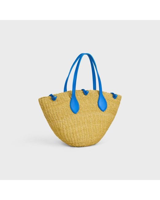 Céline Blue Small Triomphe Beads Basket