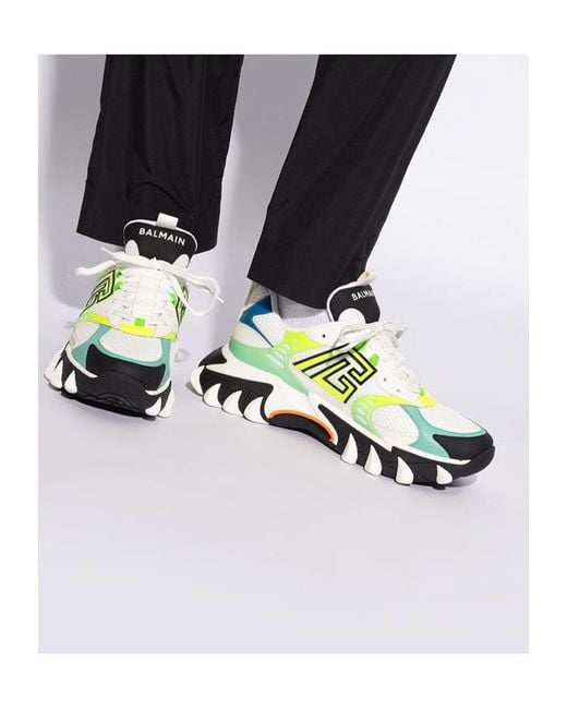 Balmain Green B-East Pb Trainers for men