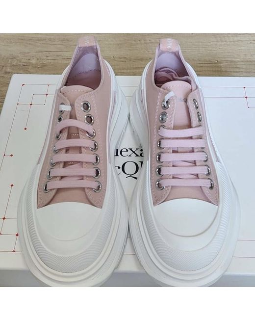 McQueen Pink Tread Slick Sneakers