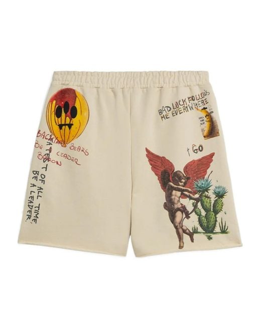 Barrow Natural Graphic Printed Bermuda Shorts for men