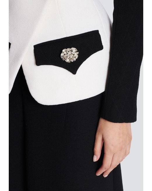 Balmain Black Double Crepe Jacket