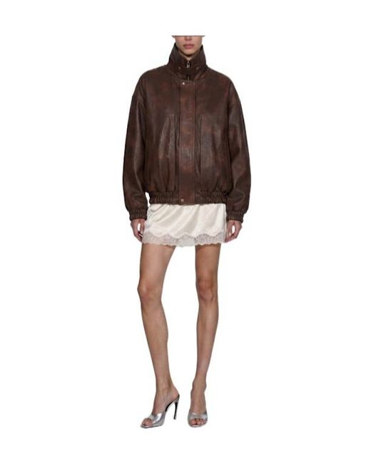 Magda Butrym Brown Leather Jacket