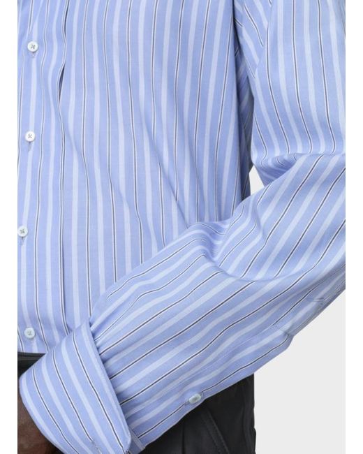 Maison Margiela Blue Cotton Shirt