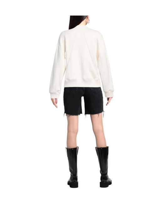 Rag & Bone White Plain Colour Sweatshirt