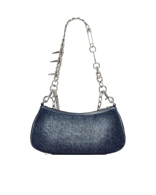 Marc Jacobs Blue Faded Denim Shoulder Bag