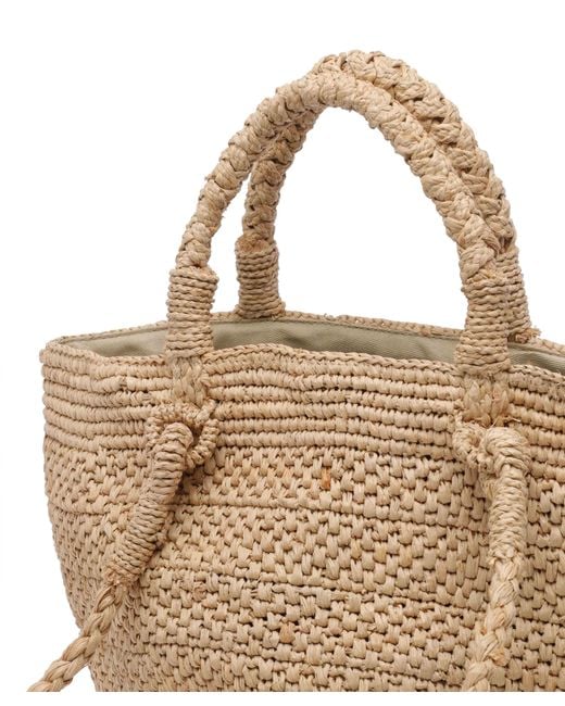 IBELIV Metallic Arona Woven Tote Bag