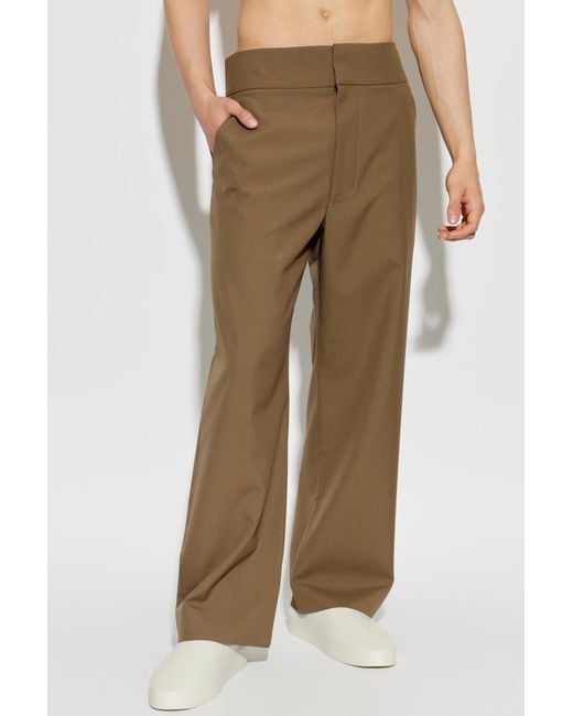 Fear Of God Natural Pleated Wide-Leg Pants for men