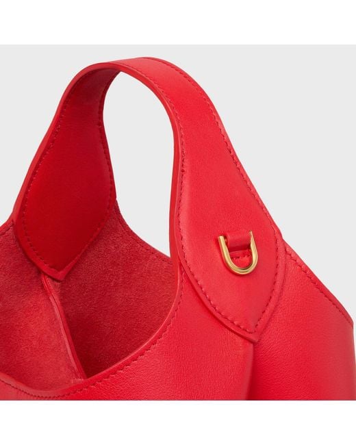Céline Red Small Hobo