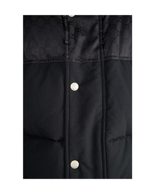 Gucci Black Hooded Down Jacket for men