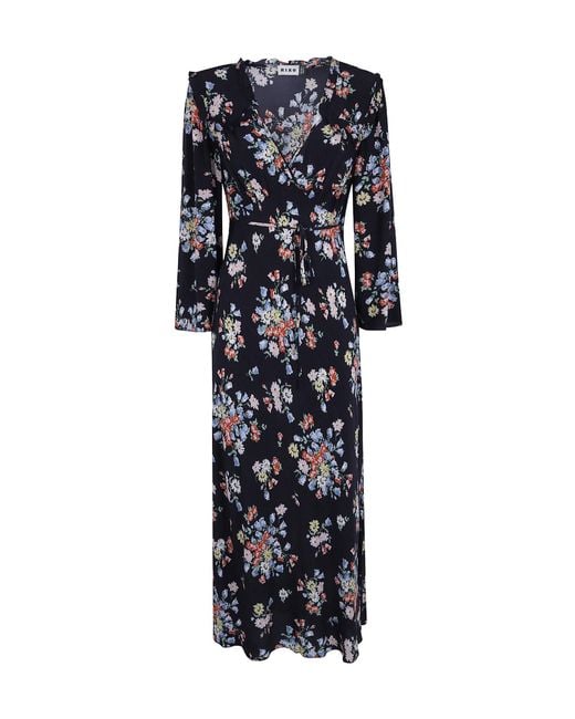 Rixo Black Long-Sleeved Dress