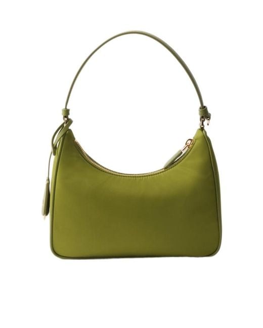 Prada Green Re-Edition 2005 Re-Nylon And Saffiano Mini Bag