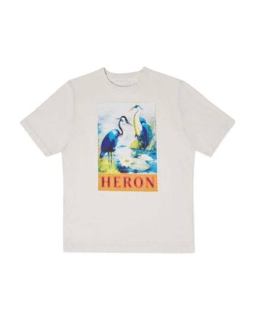 Heron Preston White Round-Necked T-Shirt for men