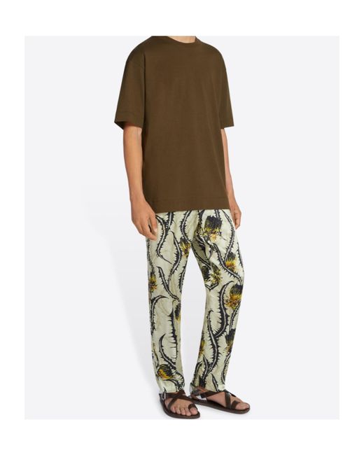 Dries Van Noten Multicolor Floral-Print Straight-Leg Trousers for men