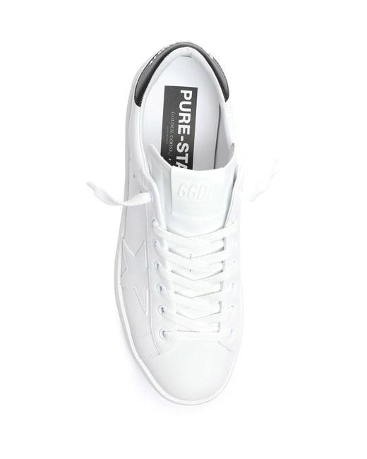 Golden Goose Deluxe Brand White Purestar Low-Top Sneakers for men