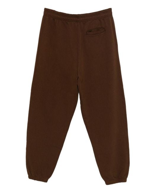 Entire studios Brown Elasticated Track Trousers for men
