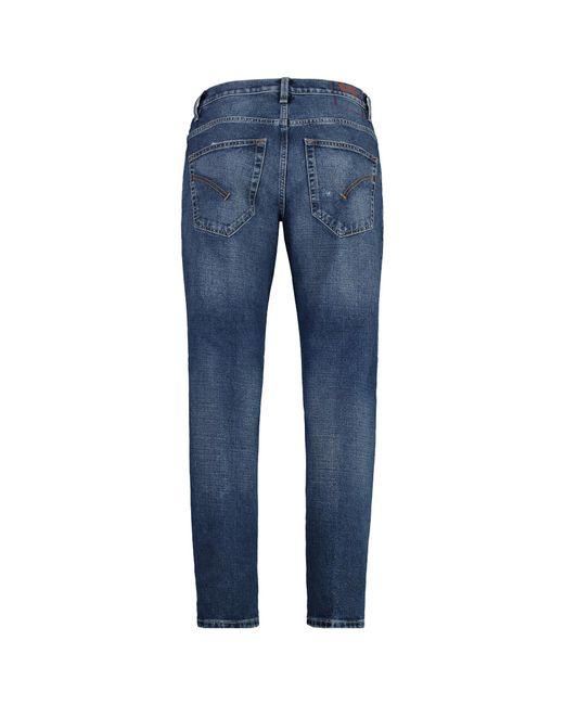 Dondup Blue Brighton 5 Pocket Straight Jeans for men