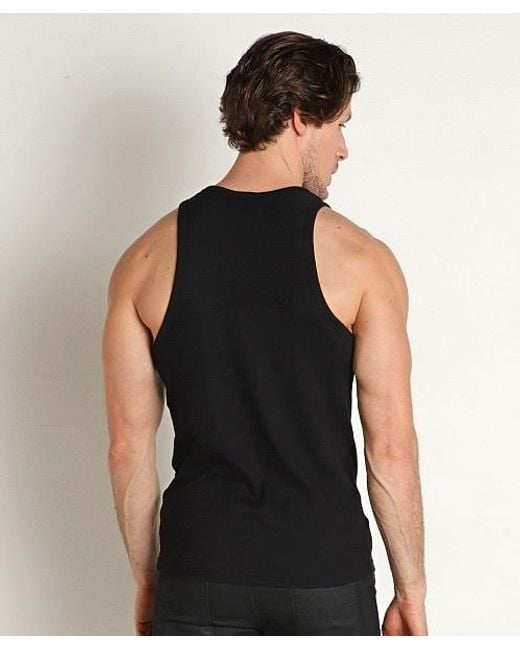 Emporio Armani Black Eagle Label Patch Vest for men