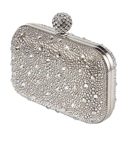 Jimmy Choo Metallic Cloud Crystal-Embellished Clutch