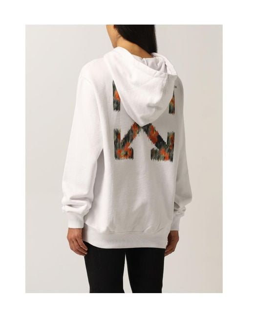 Off-White c/o Virgil Abloh White Arrow Logo Print Hoodie