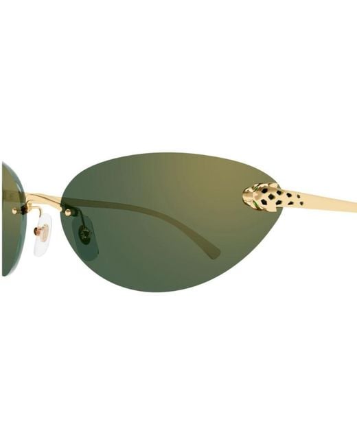 Cartier Green Cat-Eye Sunglasses