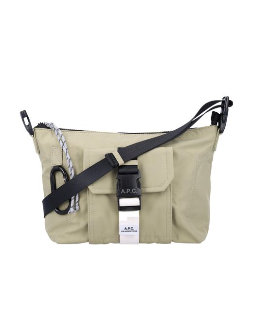 A.P.C. Gray Trek Satchel Bag for men