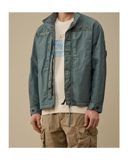 C P Company Green Lens-Detail Jacket for men