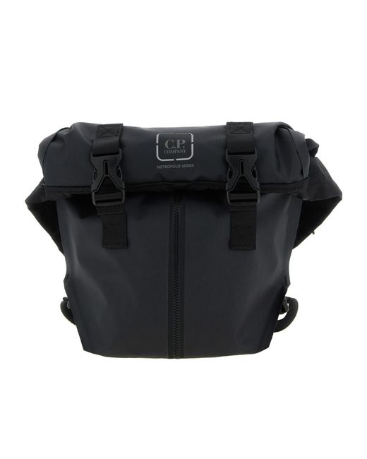 C P Company Black The Metropolis Series Backpack for men