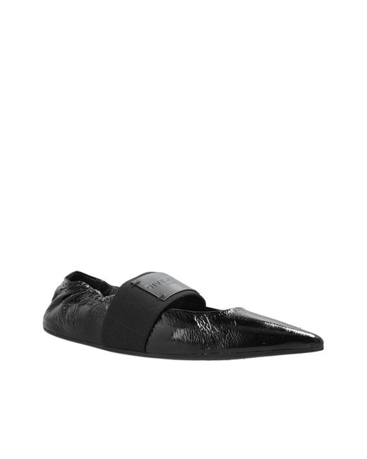 Givenchy Black Crush Pointed-Toe Ballet Flats