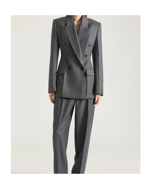 Givenchy Gray Double-Breasted Jacket