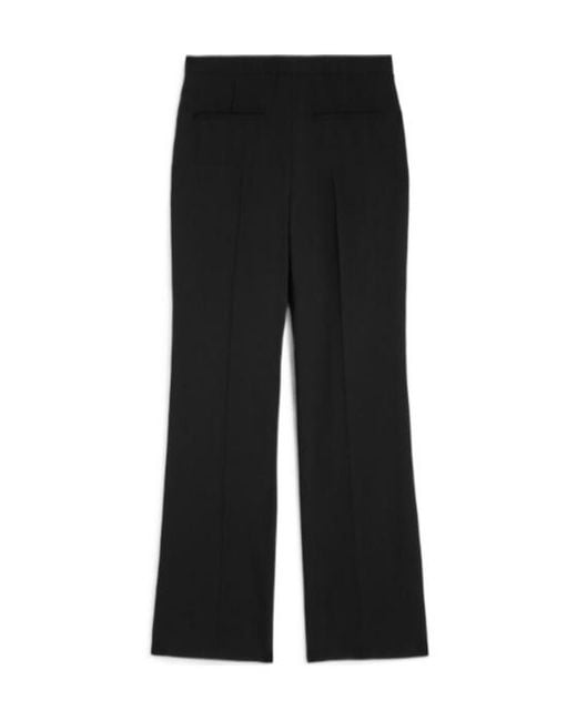Jil Sander Black Wool Sablé Tailored Trousers