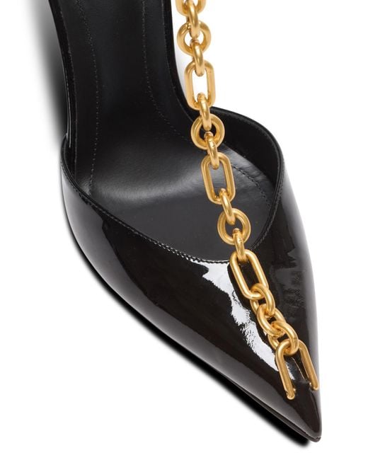 Balmain Black Heeled Shoes 'Sync'