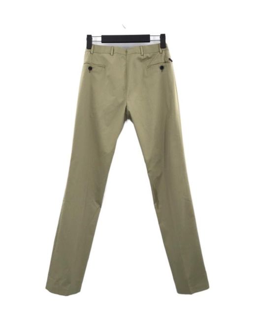 Armani Collezioni Green Belt-Loop Casual Pants for men