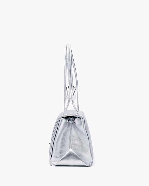 Marc Jacobs Gray The Metallic Large Dual Bag