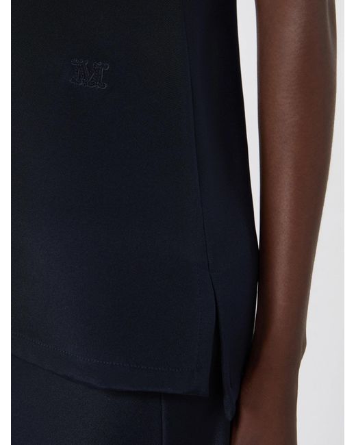 Max Mara Black Silk Top